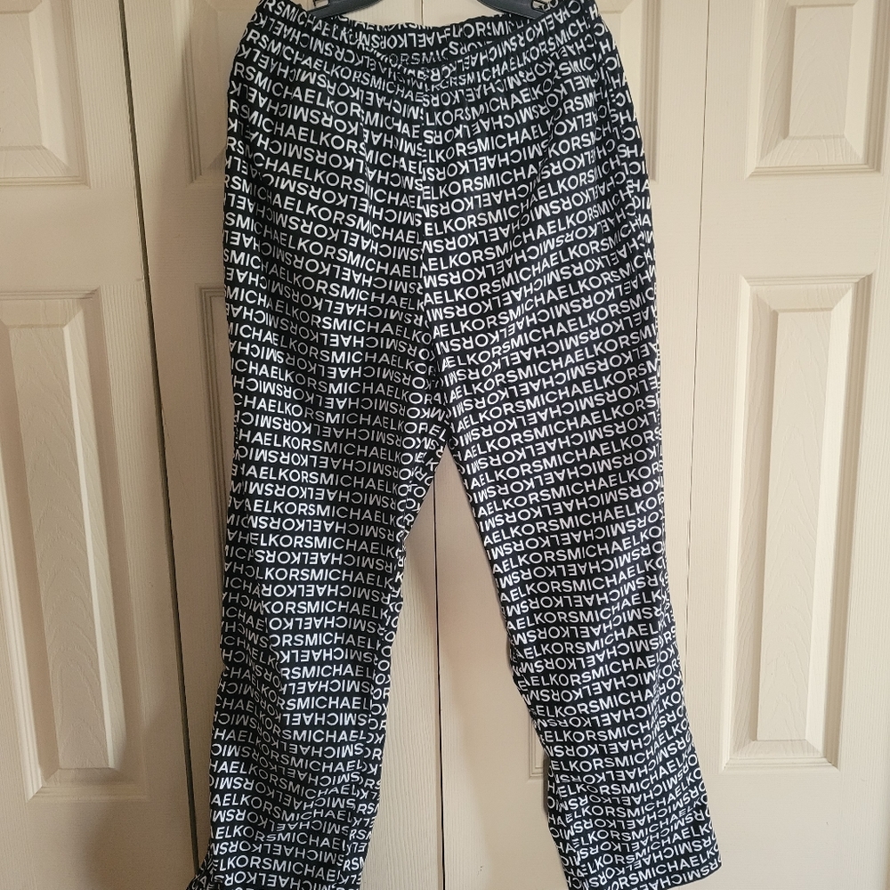 Michael Kors Small Black and White sleep pants